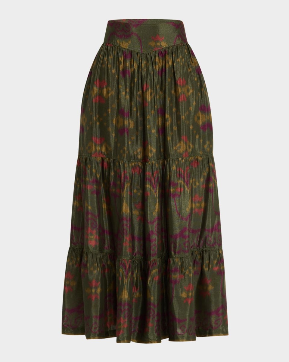 Maura Ikat Maxi Skirt